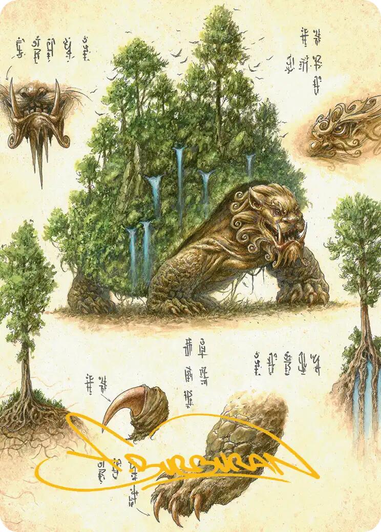 The Lion-Turtle Art Card (Gold-Stamped Signature) [Avatar: The Last Airbender Art Series] | Mega City Incorporated