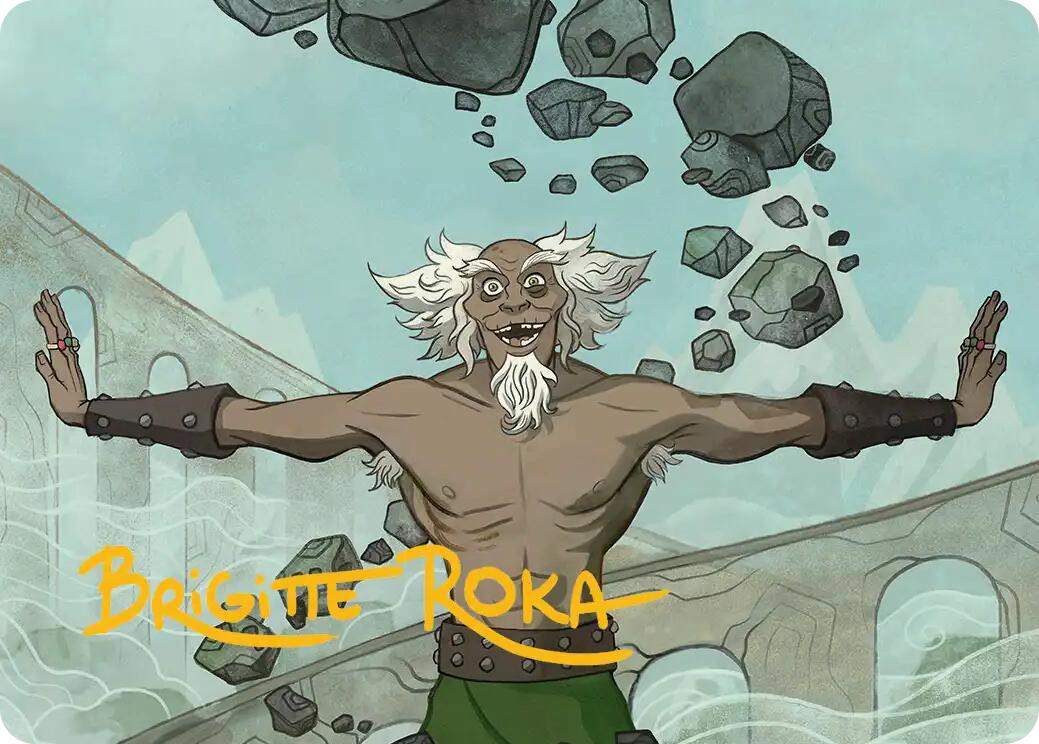 Bumi, Unleashed Art Card (Gold-Stamped Signature) [Avatar: The Last Airbender Art Series] | Mega City Incorporated