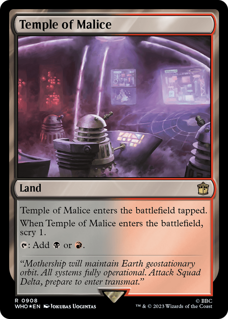 Temple of Malice (Surge Foil) [Doctor Who] | Mega City Incorporated