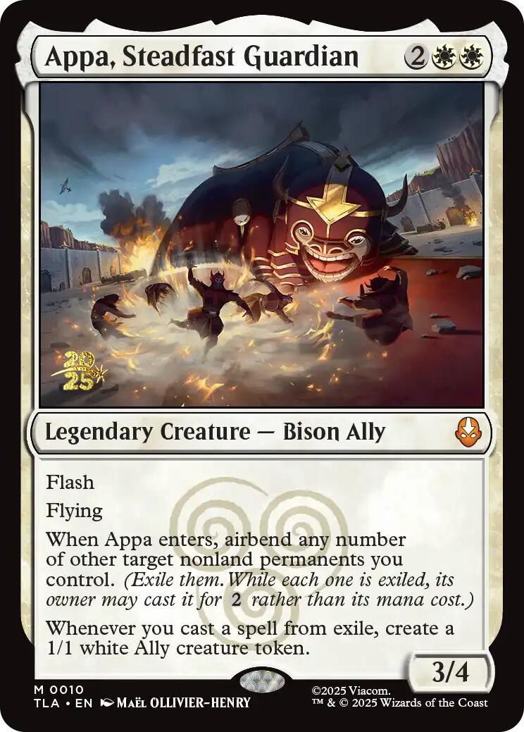 Appa, Steadfast Guardian [Avatar: The Last Airbender Prerelease Cards] | Mega City Incorporated