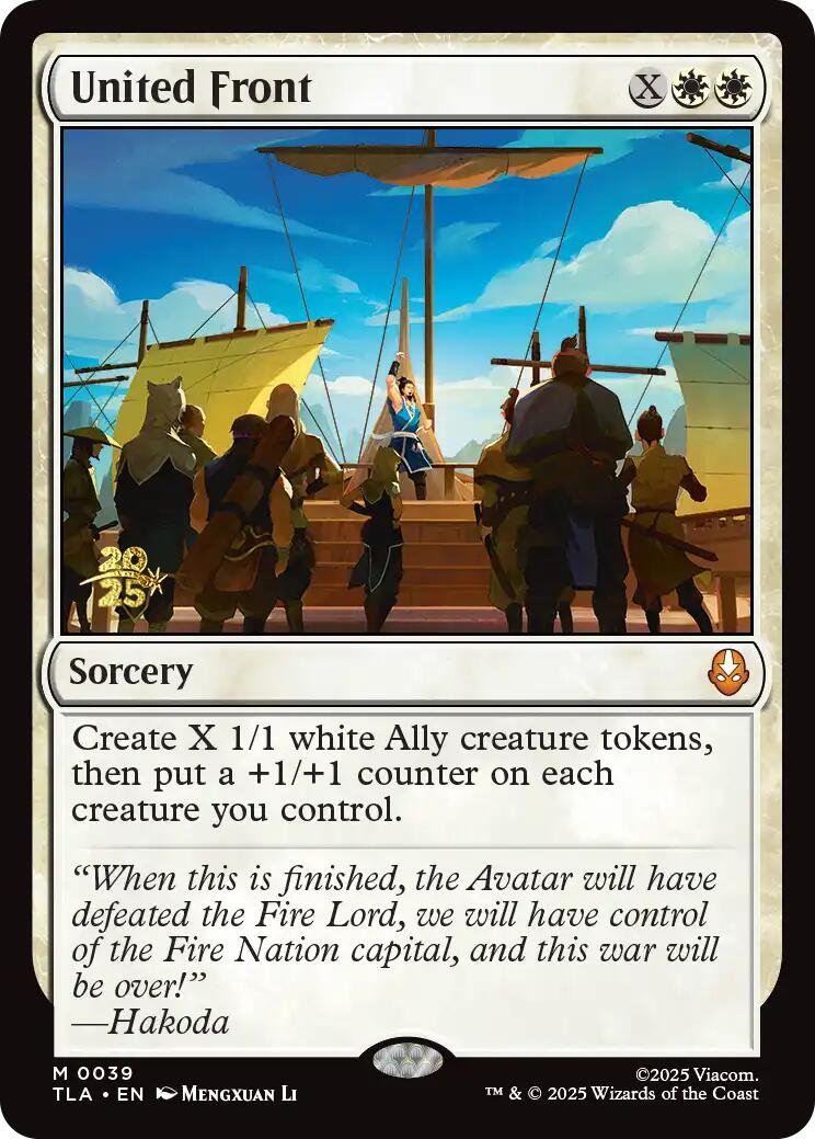 United Front [Avatar: The Last Airbender Prerelease Cards] | Mega City Incorporated