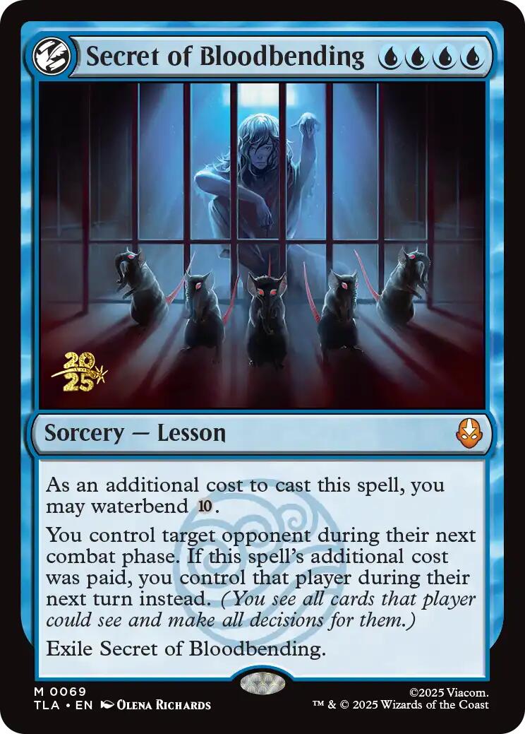 Secret of Bloodbending [Avatar: The Last Airbender Prerelease Cards] | Mega City Incorporated