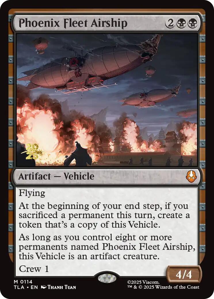Phoenix Fleet Airship [Avatar: The Last Airbender Prerelease Cards] | Mega City Incorporated