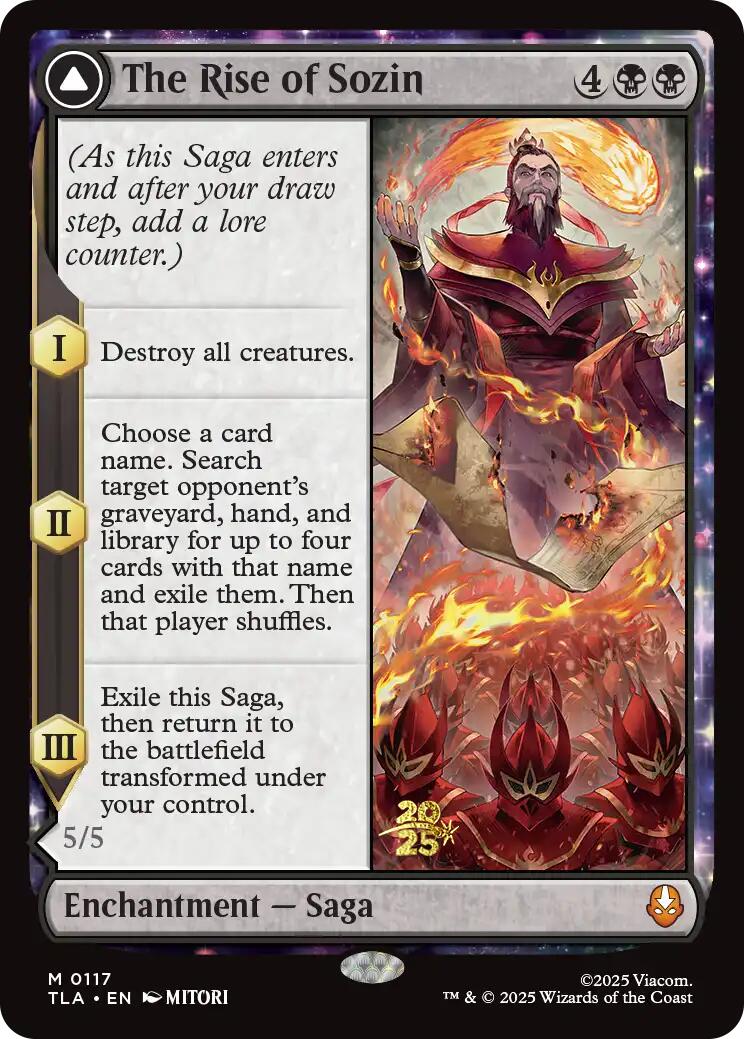 The Rise of Sozin [Avatar: The Last Airbender Prerelease Cards] | Mega City Incorporated
