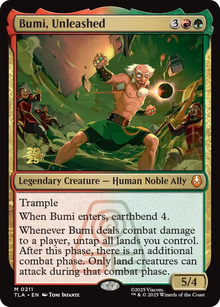 Bumi, Unleashed [Avatar: The Last Airbender Prerelease Cards] | Mega City Incorporated
