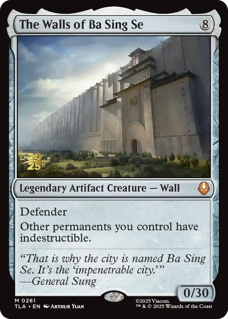 The Walls of Ba Sing Se [Avatar: The Last Airbender Prerelease Cards] | Mega City Incorporated
