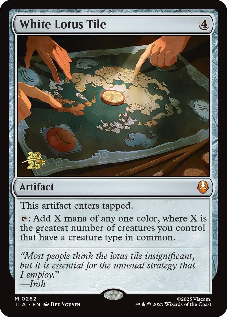 White Lotus Tile [Avatar: The Last Airbender Prerelease Cards] | Mega City Incorporated