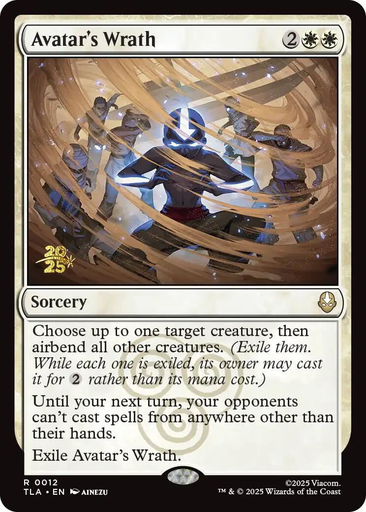 Avatar's Wrath [Avatar: The Last Airbender Prerelease Cards] | Mega City Incorporated