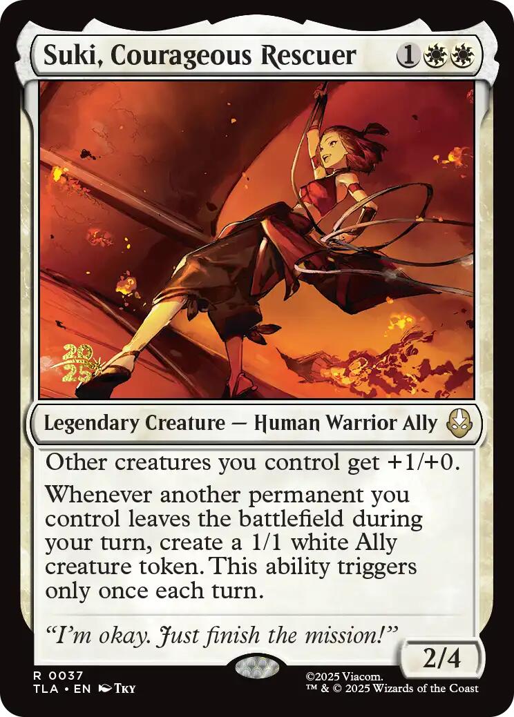 Suki, Courageous Rescuer [Avatar: The Last Airbender Prerelease Cards] | Mega City Incorporated