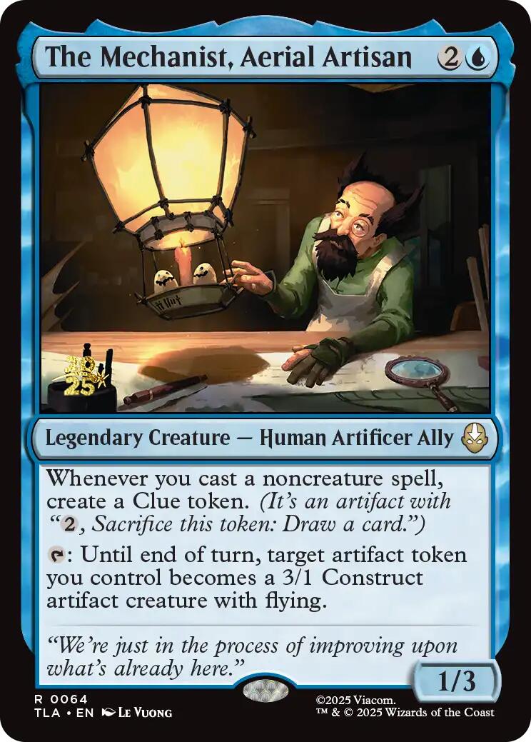 The Mechanist, Aerial Artisan [Avatar: The Last Airbender Prerelease Cards] | Mega City Incorporated