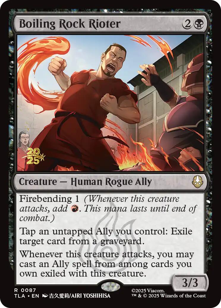 Boiling Rock Rioter [Avatar: The Last Airbender Prerelease Cards] | Mega City Incorporated