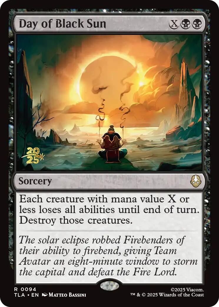 Day of Black Sun [Avatar: The Last Airbender Prerelease Cards] | Mega City Incorporated