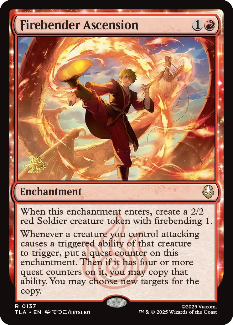 Firebender Ascension [Avatar: The Last Airbender Prerelease Cards] | Mega City Incorporated