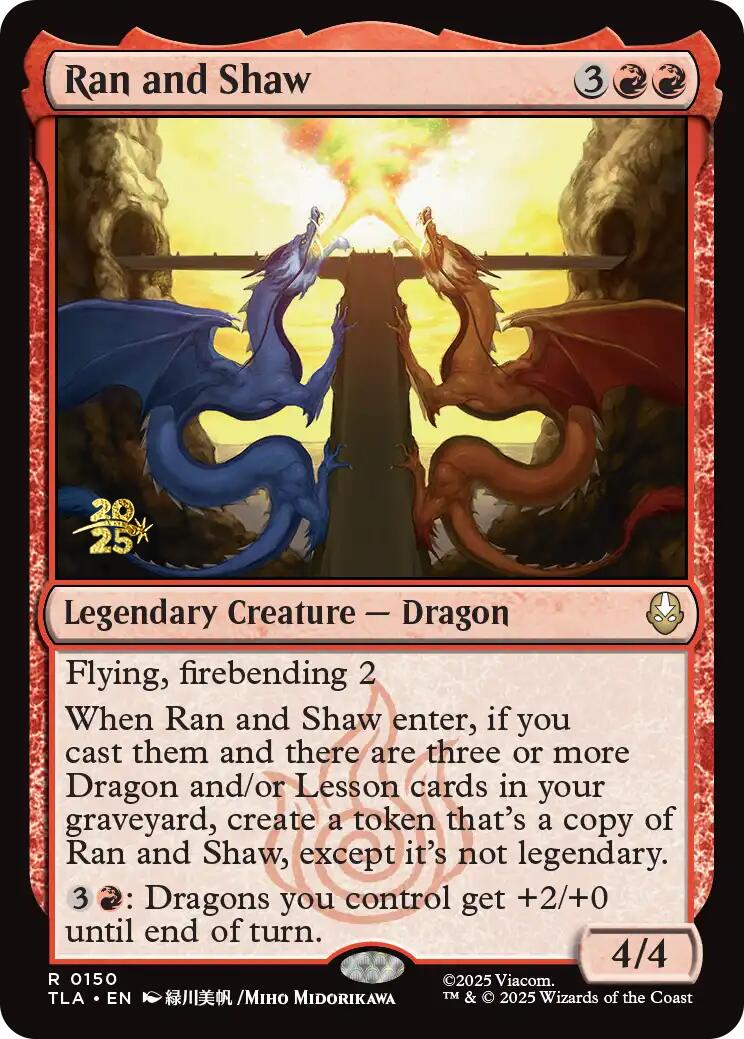 Ran and Shaw [Avatar: The Last Airbender Prerelease Cards] | Mega City Incorporated