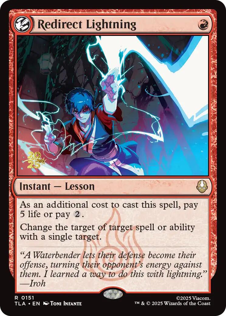 Redirect Lightning [Avatar: The Last Airbender Prerelease Cards] | Mega City Incorporated