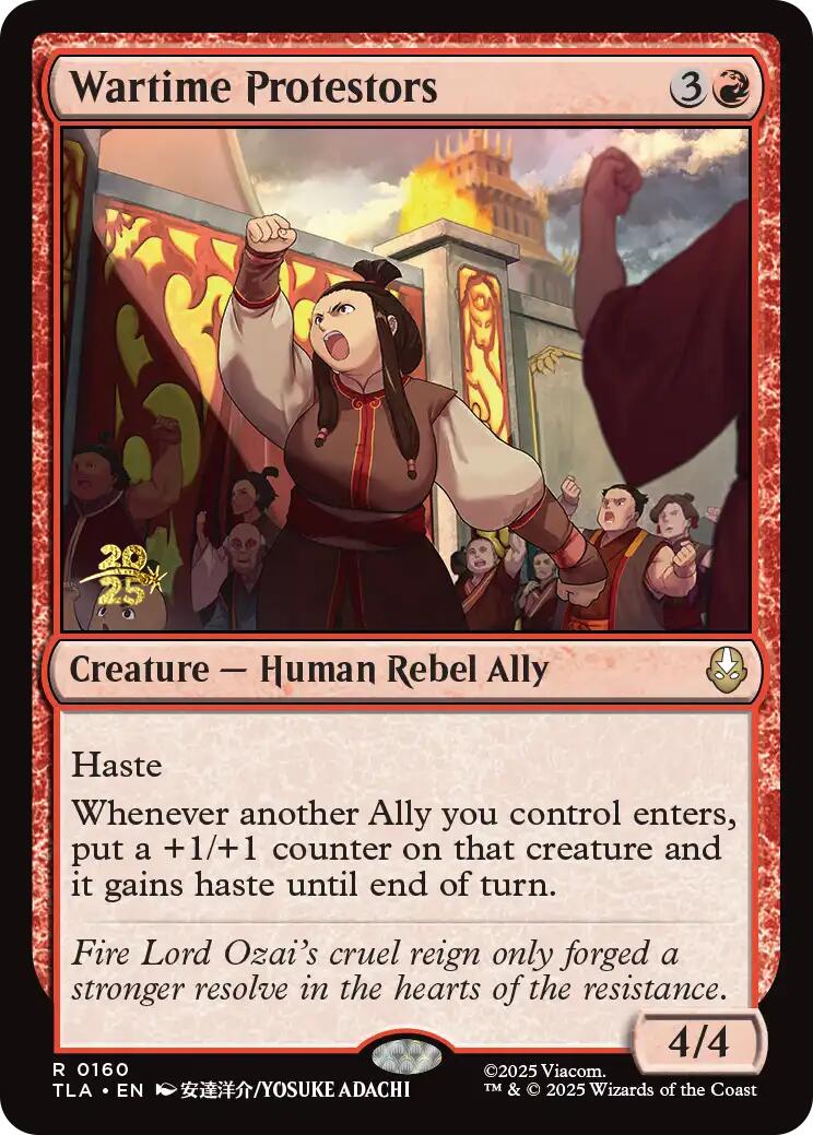 Wartime Protestors [Avatar: The Last Airbender Prerelease Cards] | Mega City Incorporated