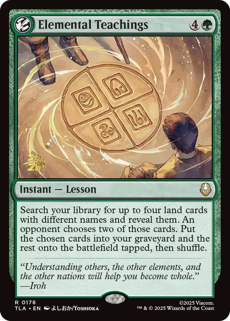 Elemental Teachings [Avatar: The Last Airbender Prerelease Cards] | Mega City Incorporated