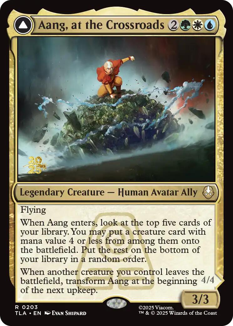 Aang, at the Crossroads [Avatar: The Last Airbender Prerelease Cards] | Mega City Incorporated