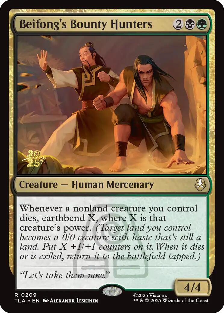 Beifong's Bounty Hunters [Avatar: The Last Airbender Prerelease Cards] | Mega City Incorporated
