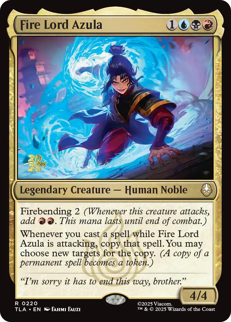 Fire Lord Azula [Avatar: The Last Airbender Prerelease Cards] | Mega City Incorporated