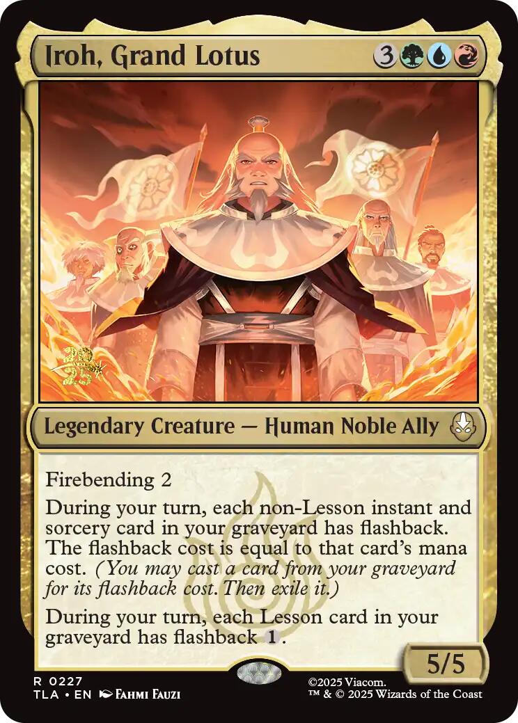 Iroh, Grand Lotus [Avatar: The Last Airbender Prerelease Cards] | Mega City Incorporated