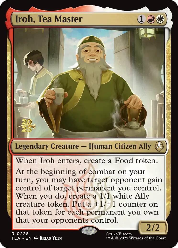 Iroh, Tea Master [Avatar: The Last Airbender Prerelease Cards] | Mega City Incorporated