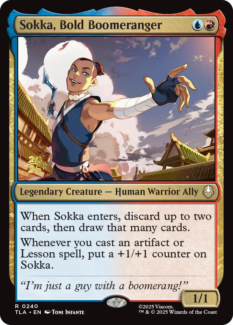 Sokka, Bold Boomeranger [Avatar: The Last Airbender Prerelease Cards] | Mega City Incorporated