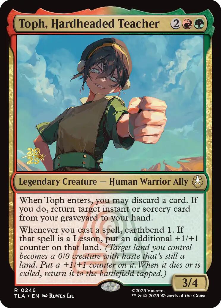 Toph, Hardheaded Teacher [Avatar: The Last Airbender Prerelease Cards] | Mega City Incorporated