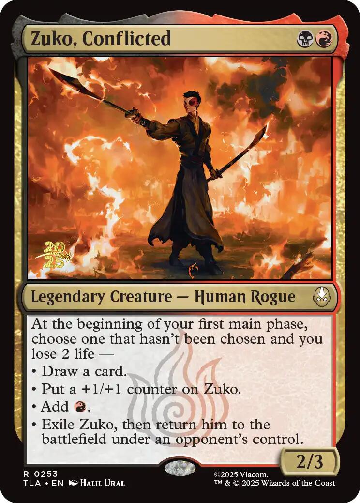 Zuko, Conflicted [Avatar: The Last Airbender Prerelease Cards] | Mega City Incorporated