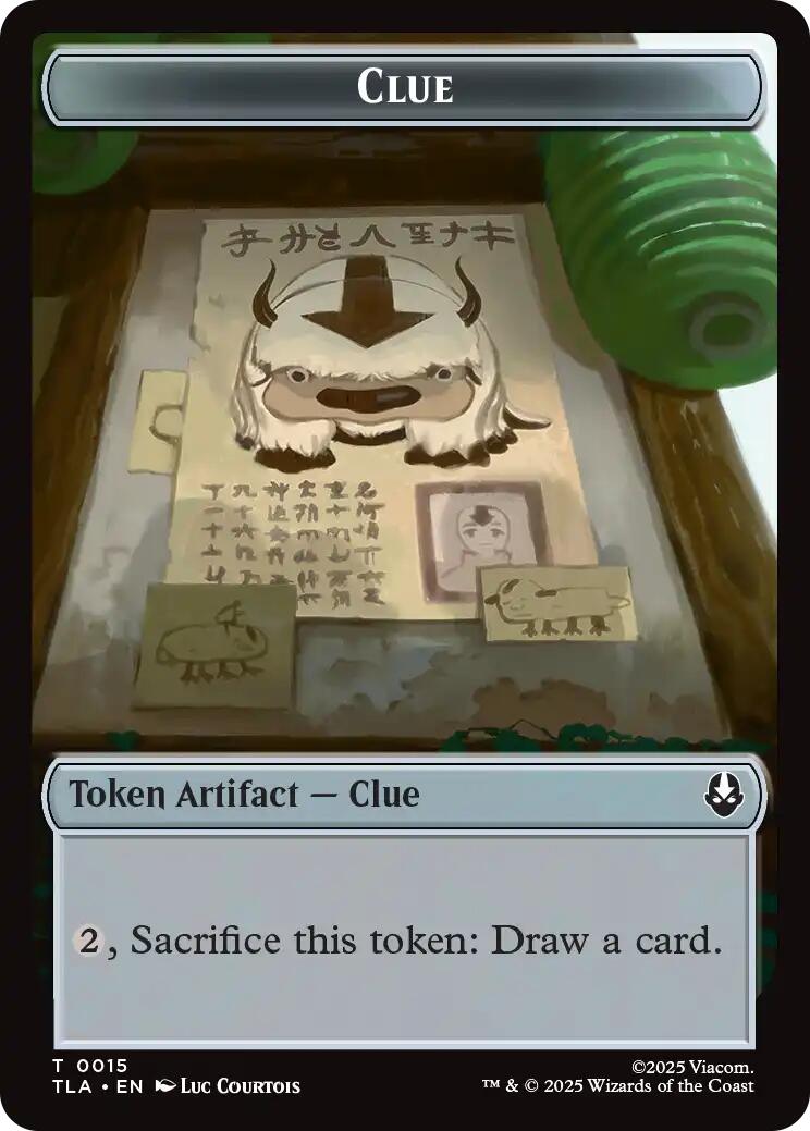 Ally (0004) // Clue (0015) Double-Sided Token [Avatar: The Last Airbender Tokens] | Mega City Incorporated