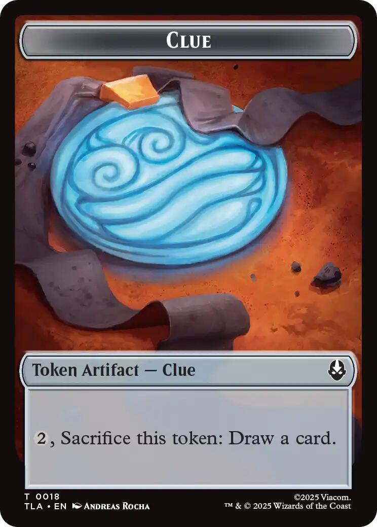 Ally (0007) // Clue (0018) Double-Sided Token [Avatar: The Last Airbender Tokens] | Mega City Incorporated
