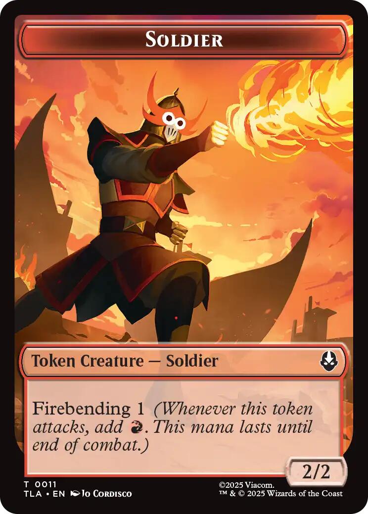 Ballistic Boulder // Soldier (0011) Double-Sided Token [Avatar: The Last Airbender Tokens] | Mega City Incorporated
