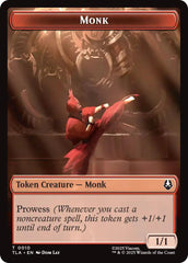 Monk // Food (0021) Double-Sided Token [Avatar: The Last Airbender Tokens] | Mega City Incorporated
