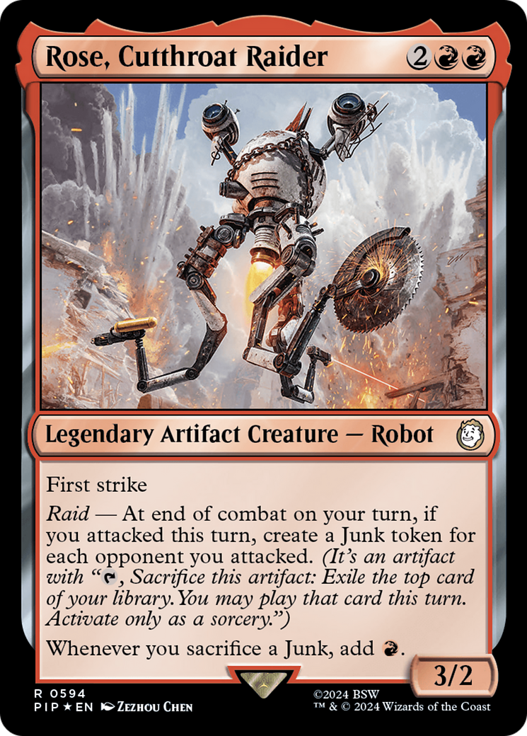 Rose, Cutthroat Raider (Surge Foil) [Fallout] | Mega City Incorporated