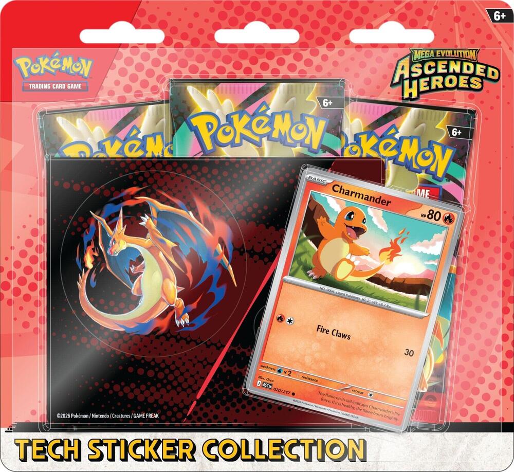 Mega Evolution: Ascended Heroes Tech Sticker Collection - Charmander - ME: Ascended Heroes (ASC) | Mega City Incorporated