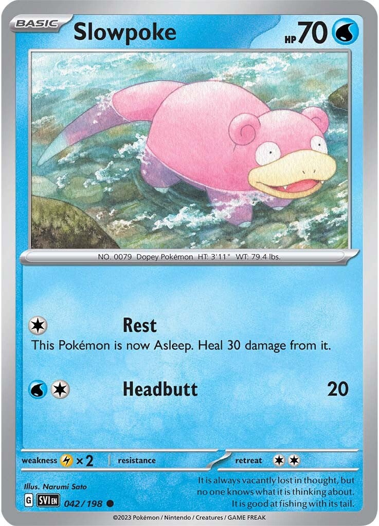 Slowpoke (042/198) [Scarlet & Violet: Base Set] | Mega City Incorporated