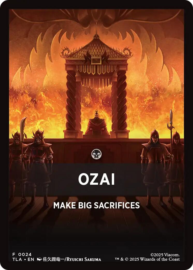 Ozai Theme Card [Avatar: The Last Airbender Tokens] | Mega City Incorporated