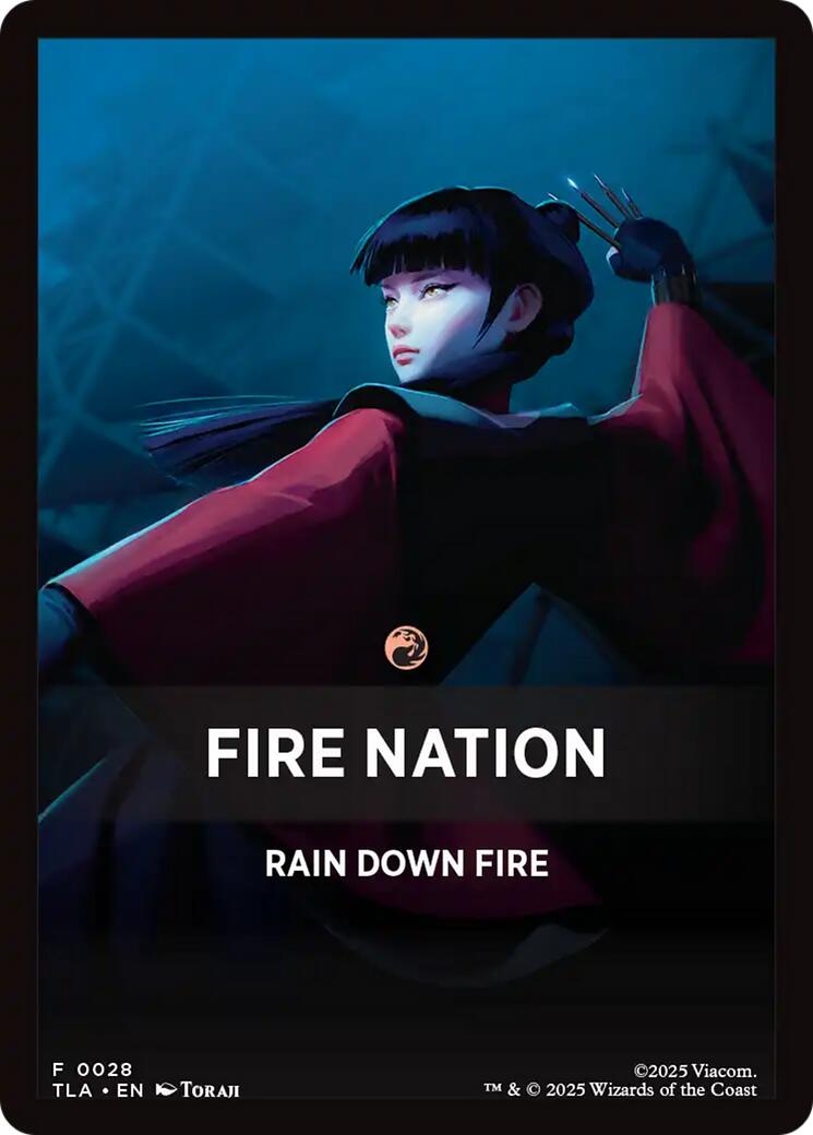 Fire Nation Theme Card [Avatar: The Last Airbender Tokens] | Mega City Incorporated