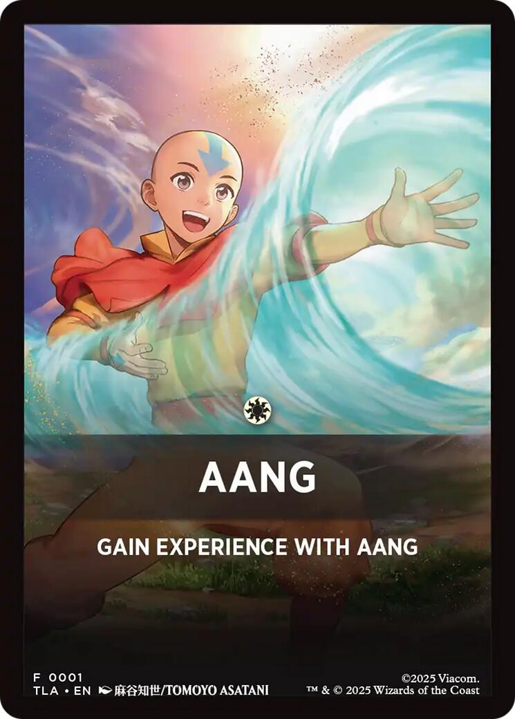 Aang Theme Card [Avatar: The Last Airbender Tokens] | Mega City Incorporated