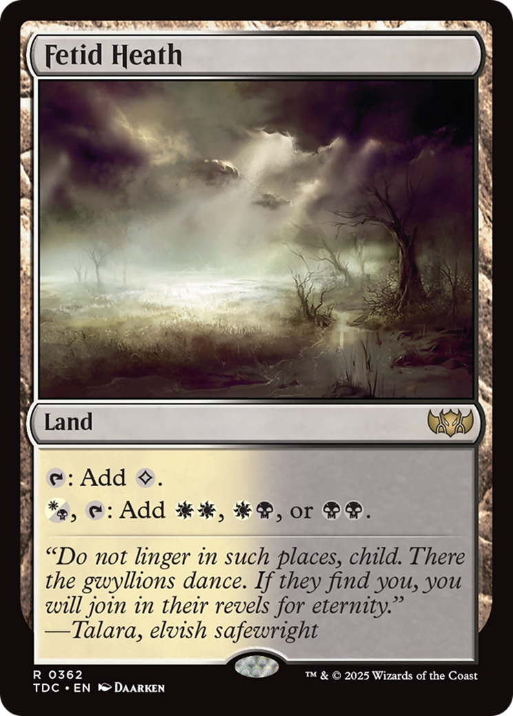 Fetid Heath [Tarkir: Dragonstorm Commander] | Mega City Incorporated