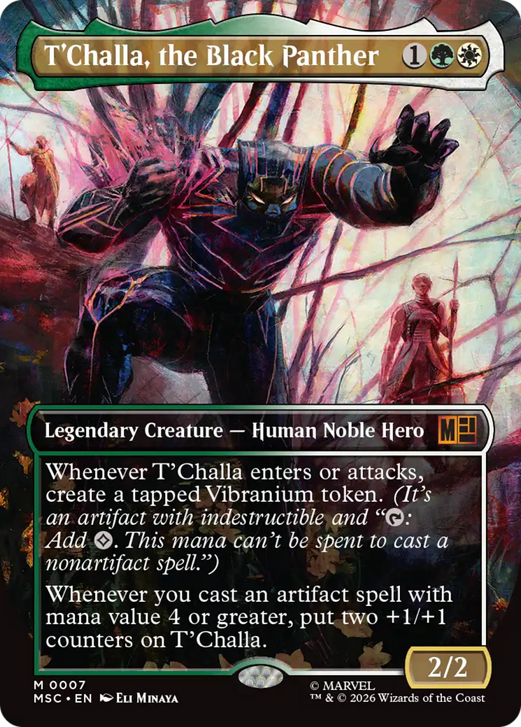 T'Challa, the Black Panther (Borderless) [Marvel Super Heroes Commander] | Mega City Incorporated