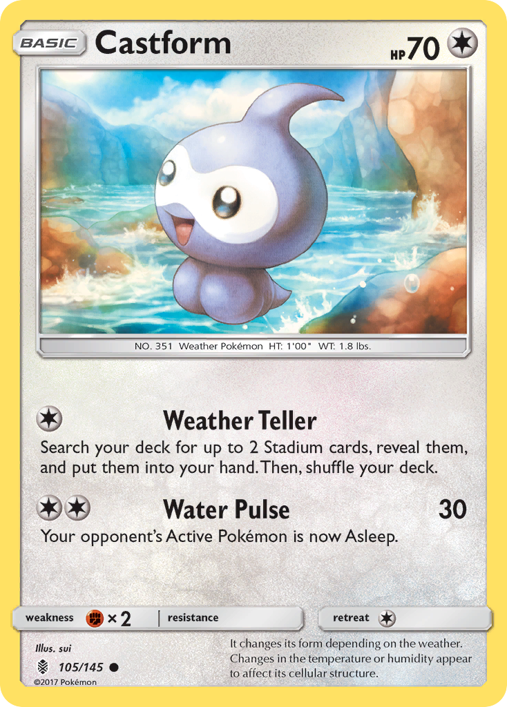 Castform (105/145) [Sun & Moon: Guardians Rising] | Mega City Incorporated