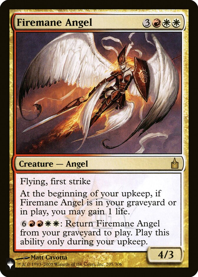 Firemane Angel [The List] | Mega City Incorporated