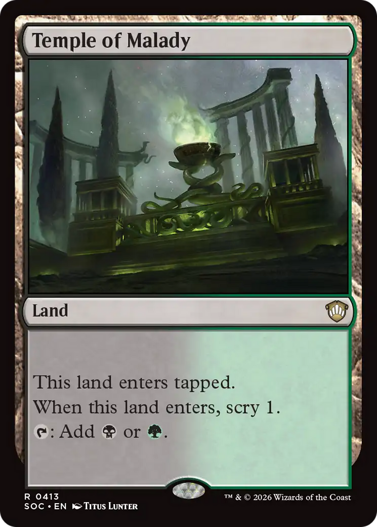 Temple of Malady [Secrets of Strixhaven Commander] | Mega City Incorporated
