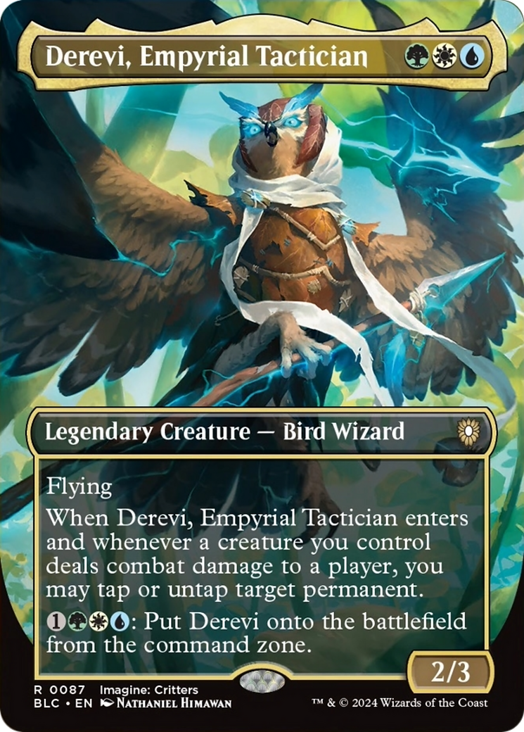 Derevi, Empyrial Tactician (Borderless) [Bloomburrow Commander] | Mega City Incorporated