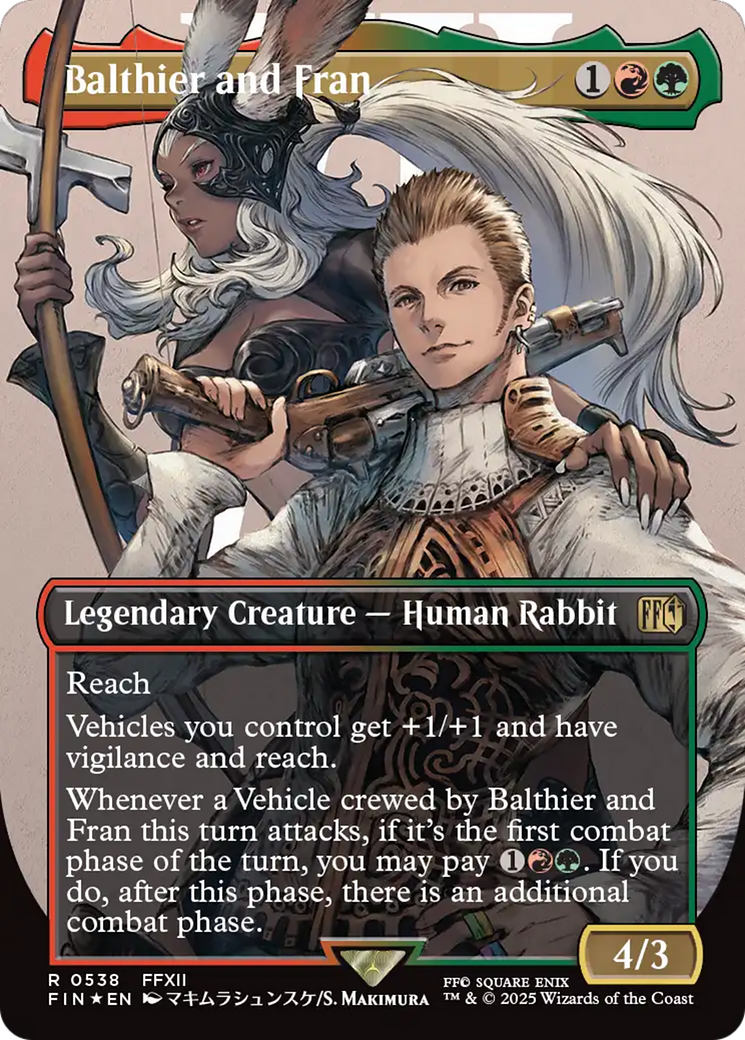 Balthier and Fran (Borderless) (Surge Foil) [FINAL FANTASY] | Mega City Incorporated