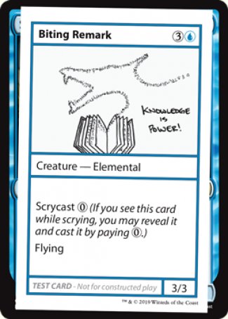 Biting Remark (2021 Edition) [Mystery Booster Playtest Cards] | Mega City Incorporated