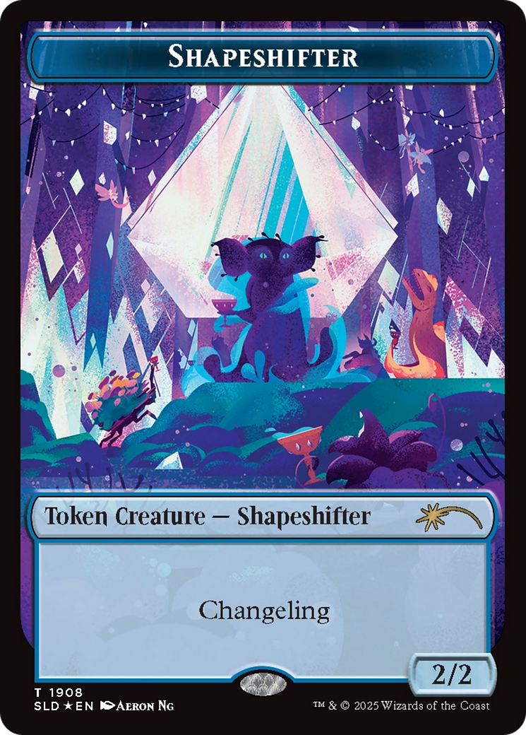 Shapeshifter Token (1908) (Double Rainbow Foil) [Secret Lair Drop Series] | Mega City Incorporated