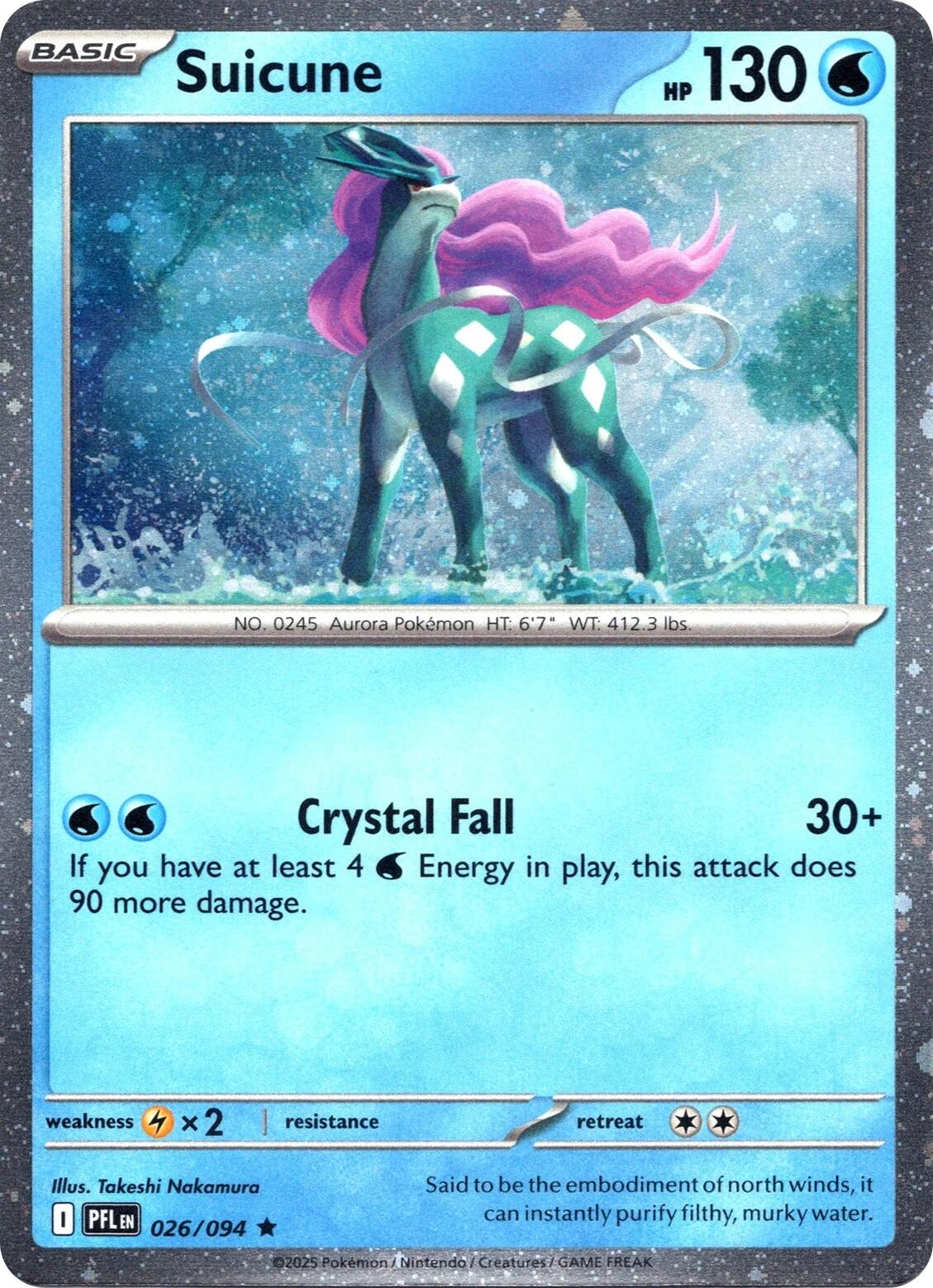 Suicune (026/094) (Cosmos Holo) [Miscellaneous Cards] | Mega City Incorporated