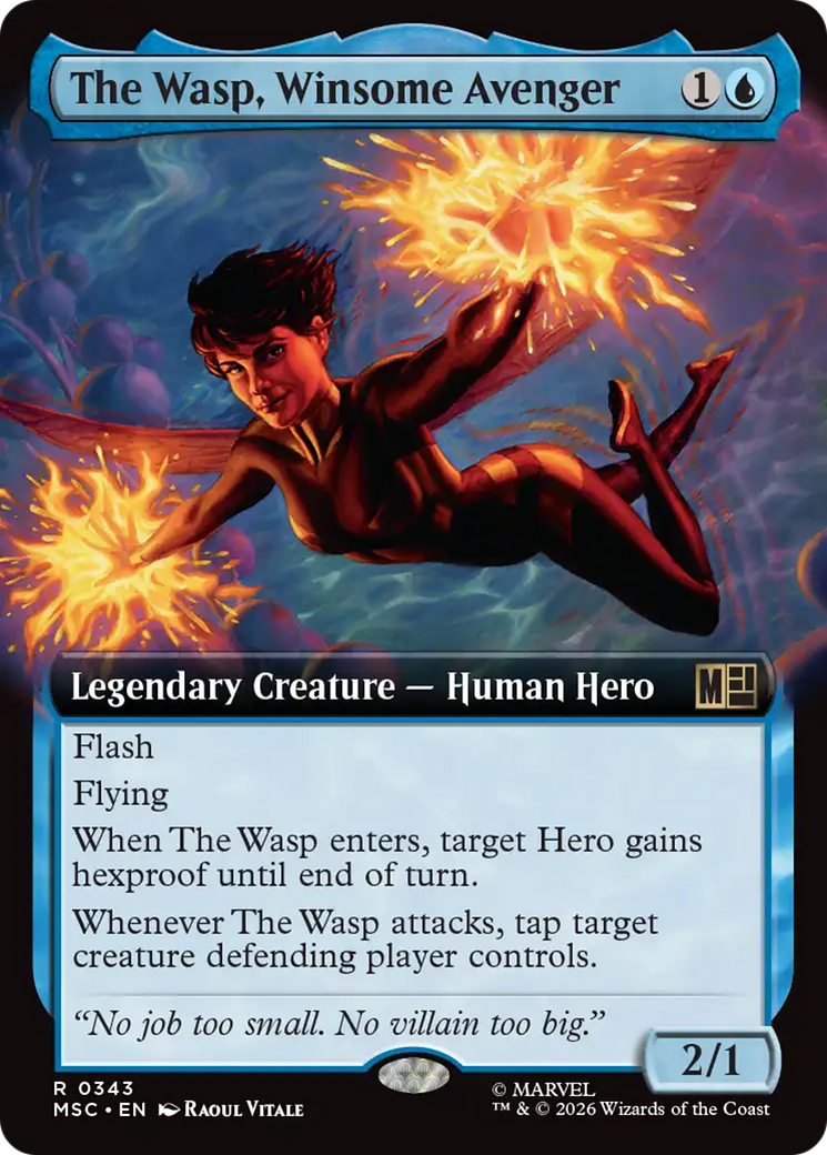 The Wasp, Winsome Avenger (Extended Art) [Marvel Super Heroes Commander] | Mega City Incorporated